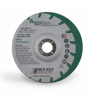 Alpha-Green stainless steel cut-off wheel