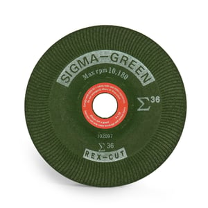 Sigma Green stainless steel grinding wheel