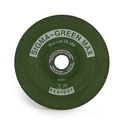 Sigma Green Max stainless steel grinding wheel