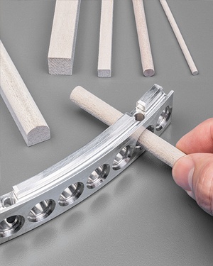 cotton fiber finishing sticks for deburring