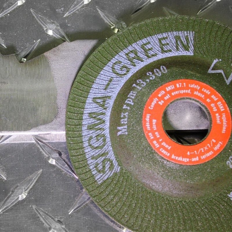 Sigma Green Grinding Wheels 30 Seconds on Stainless Steel